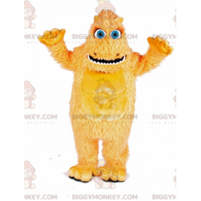 BIGGYMONKEY™ Costume da mascotte Mostro peloso giallo con