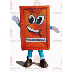 Costume de mascotte BIGGYMONKEY™ de brique rouge géante et