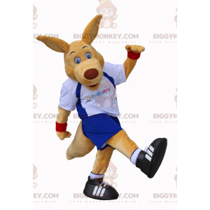 Costume de mascotte BIGGYMONKEY™ de kangourou géant en tenue de