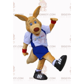 Costume de mascotte BIGGYMONKEY™ de kangourou géant en tenue de