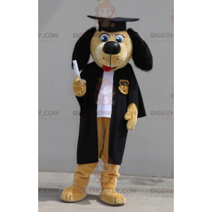 Costume de mascotte BIGGYMONKEY™ de chien diplômé. Costume de