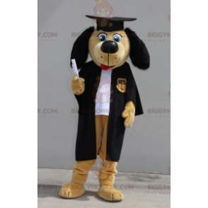 Graduate Dog BIGGYMONKEY™ Mascot Costume. Fresh Graduate