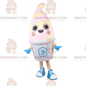 Στολή μασκότ Frozen Yogurt BIGGYMONKEY™. Γιγαντιαία στολή