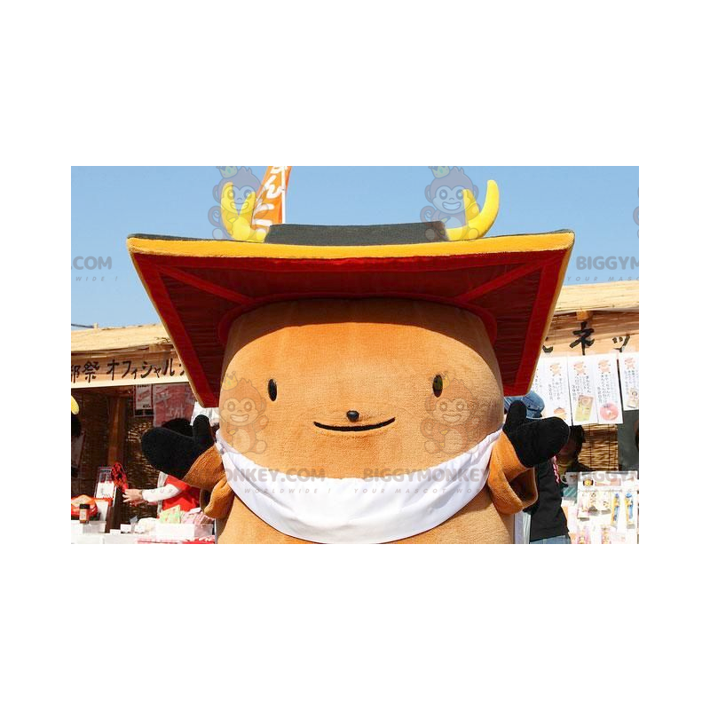 BIGGYMONKEY™ Big Round Brown Man Mascot Costume –
