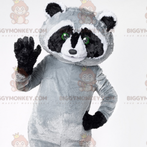 Giant Black Gray and White Raccoon BIGGYMONKEY™ Mascot Costume