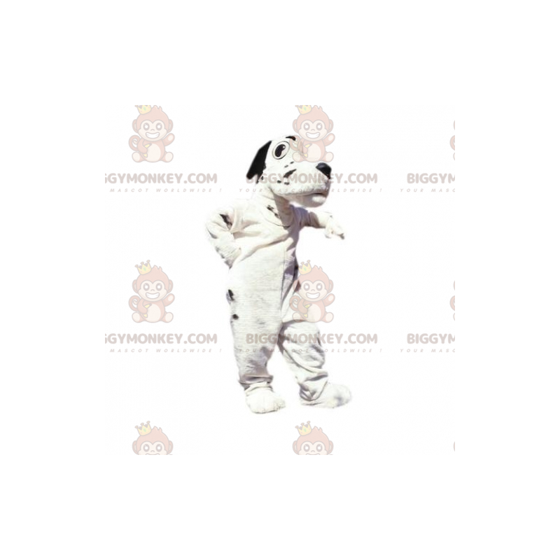 Kostium maskotka biało-czarny pies BIGGYMONKEY™. Kostium