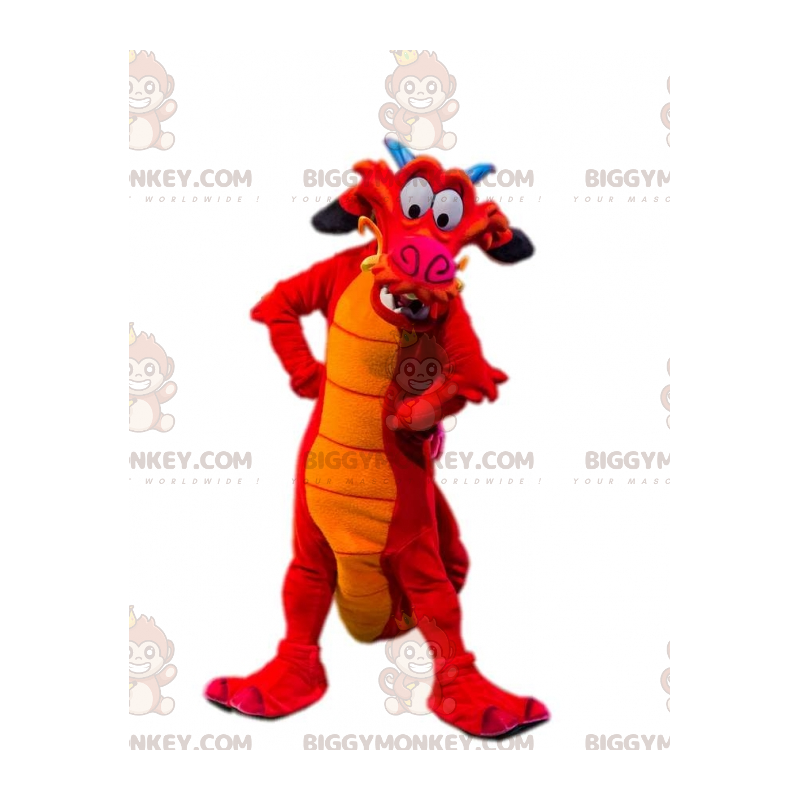 Kostým slavného maskota draka BIGGYMONKEY™ Mushu od Cartoon