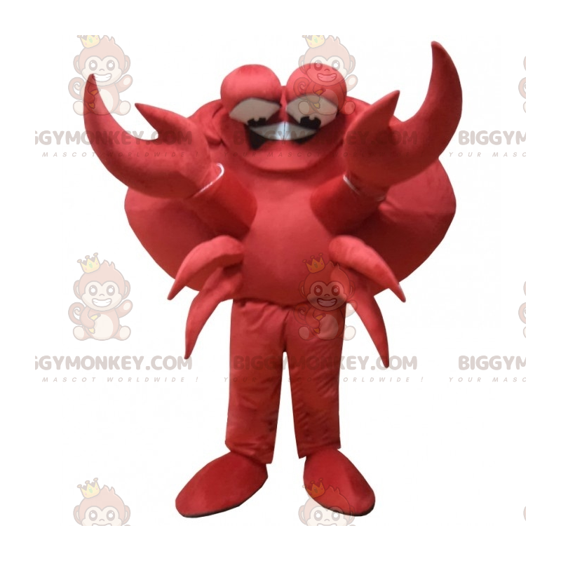 Costume da mascotte granchio rosso gigante BIGGYMONKEY™.