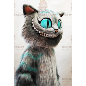 Disfraz de mascota BIGGYMONKEY™ del gato de Cheshire de Alicia