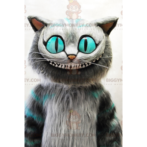 Disfraz de mascota BIGGYMONKEY™ del gato de Cheshire de Alicia