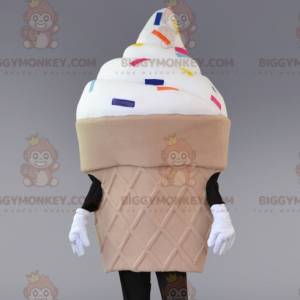 Costume da mascotte Ice Cream BIGGYMONKEY™. Costume da mascotte