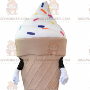 Costume da mascotte Ice Cream BIGGYMONKEY™. Costume da mascotte