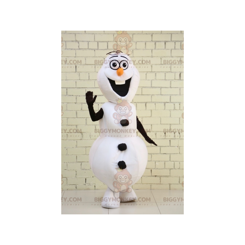 Disfraz de mascota de muñeco de nieve Olaf BIGGYMONKEY™ de