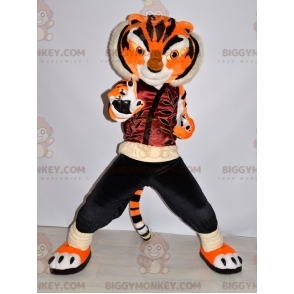 BIGGYMONKEY™ maskotdräkt av Master Tigress berömda tiger i Kung