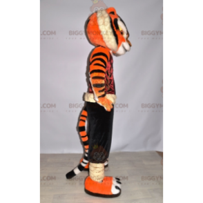 Kostým maskota BIGGYMONKEY™ slavného tygra Master Tygřice v