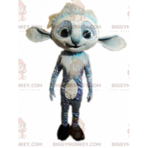 Costume da mascotte BIGGYMONKEY™ con creatura pelosa blu