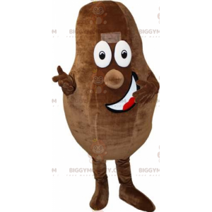 Costume da mascotte gigante sorridente della fava di cacao