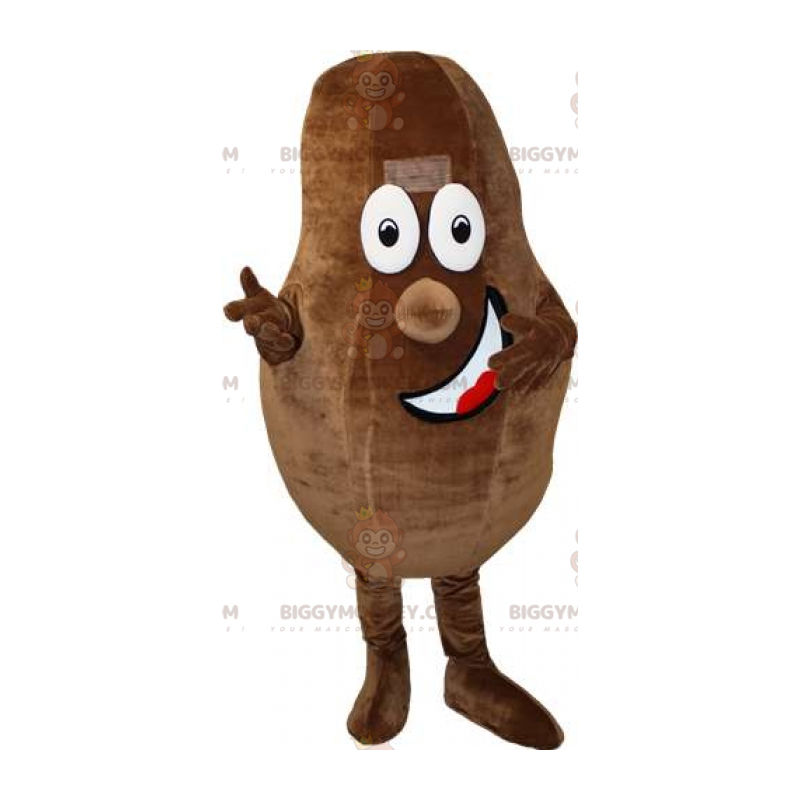 Costume de mascotte BIGGYMONKEY™ de fève de cacao géante et