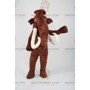 Costume de mascotte BIGGYMONKEY™ de Many mammouth marron de