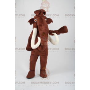 Disfraz de mascota BIGGYMONKEY™ de mamut marrón de la era del