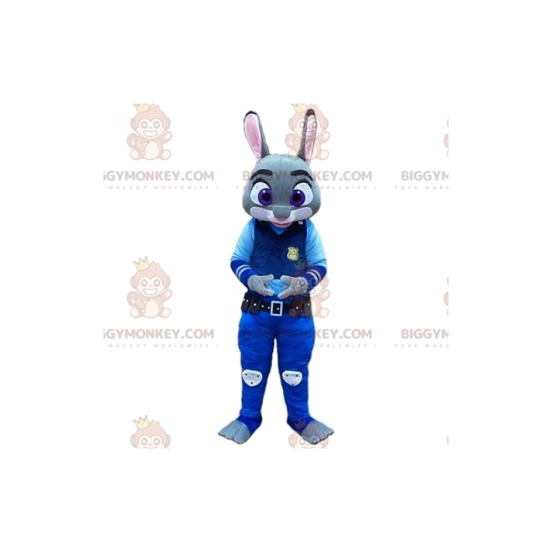 BIGGYMONKEY™ Judy berühmtes Polizisten-Hasen-Maskottchen-Kostüm