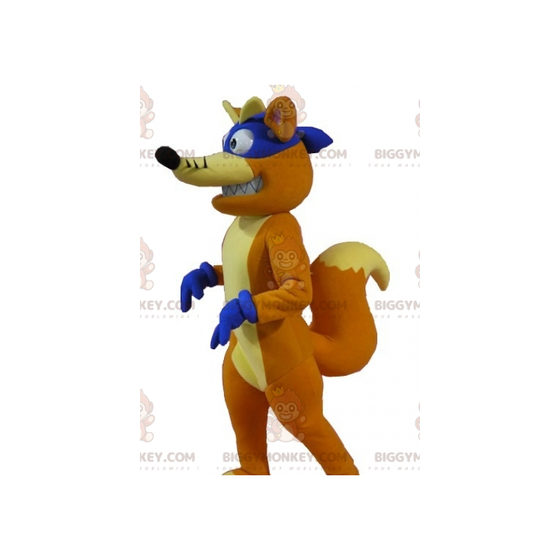 Disfraz de mascota BIGGYMONKEY™ del famoso zorro Swiper en Dora