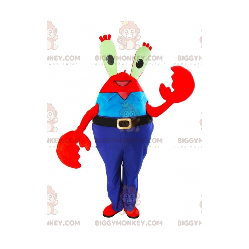 BIGGYMONKEY™ Costume da mascotte Mr. Krabs Famoso granchio