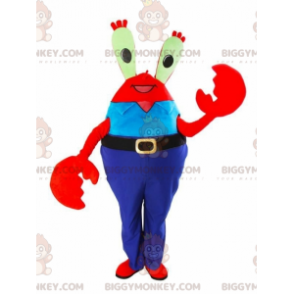 BIGGYMONKEY™ maskotkostume Mr. Krabs Berømte røde krabbe i