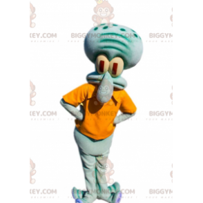 Carlo Tentakel Squid Berömd SpongeBob Mascot Costume