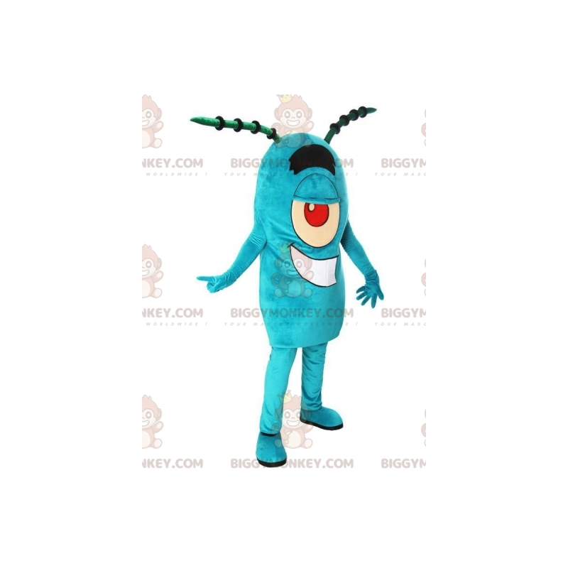 Costume de mascotte BIGGYMONKEY™ de Plankton personnage bleu