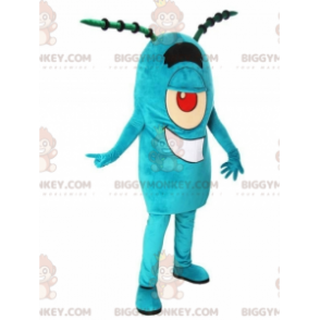 Plankton Famous Blue Character BIGGYMONKEY™ Mascot Costume in