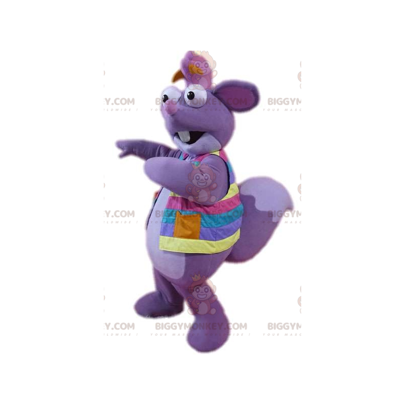 Στολή μασκότ Dora the Explorer Purple Squirrel Tico