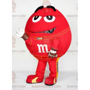 Kæmperød M&M's BIGGYMONKEY™ maskotkostume. Chokolade Candy