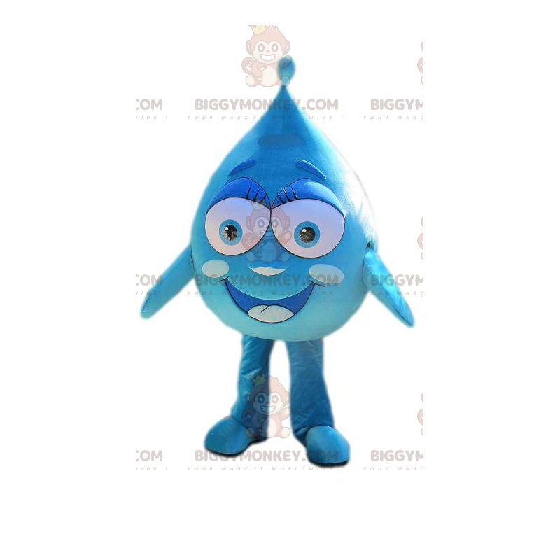 Smiling Giant Blue Blob BIGGYMONKEY™ Mascot Costume -