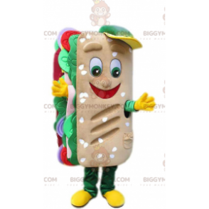 Costume da mascotte Giant Sandwich BIGGYMONKEY™ con pane e