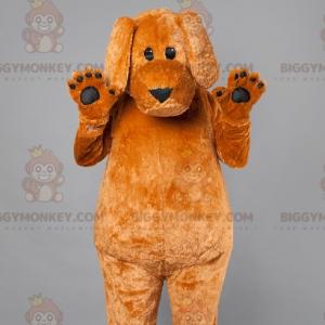 Big Brown Dog BIGGYMONKEY™ maskottiasu. koiran puku -