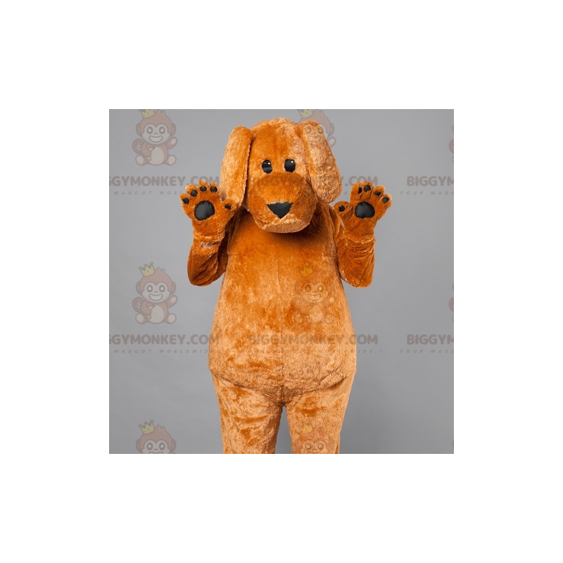 Großer brauner Hund BIGGYMONKEY™ Maskottchen-Kostüm.