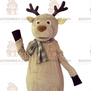 Costume de mascotte BIGGYMONKEY™ de renne d'élan de caribou