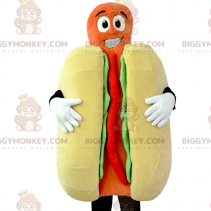 Costume da mascotte Hot Dog gigante BIGGYMONKEY™. costume da