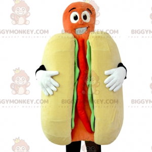 Giant Hot Dog BIGGYMONKEY™ maskottiasu. pikaruokapuku -