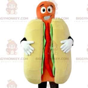 Costume da mascotte Hot Dog gigante BIGGYMONKEY™. costume da