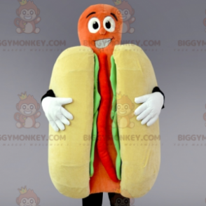 Giant Hot Dog BIGGYMONKEY™ maskottiasu. pikaruokapuku -