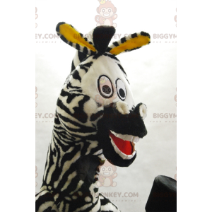 BIGGYMONKEY™ Marty Famous Cartoon Zebra Μασκότ Μαδαγασκάρη -