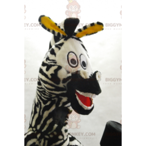 Kostým BIGGYMONKEY™ Marty slavný kreslený zebra madagaskarský