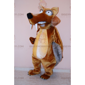 Costume de mascotte BIGGYMONKEY™ de Scrat écureuil de l'Âge de