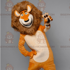 Traje de mascote Alex, o Famoso Leão de Madagascar BIGGYMONKEY™