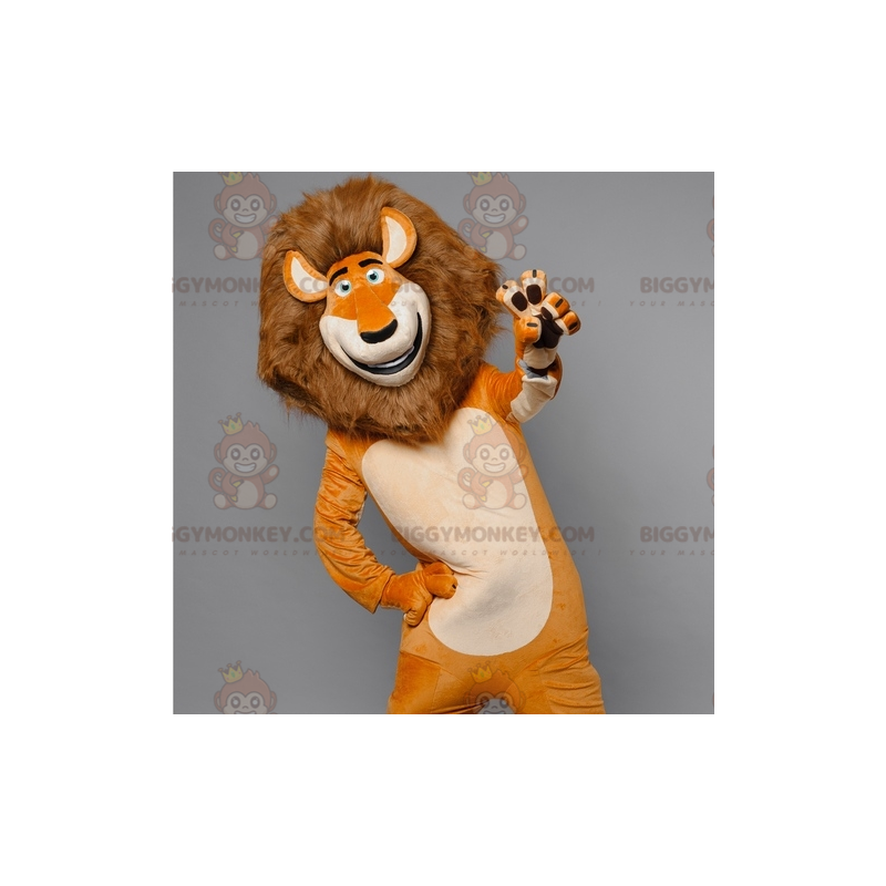 Alex the Famous Lion of Madagascar BIGGYMONKEY™ Mascot Costume