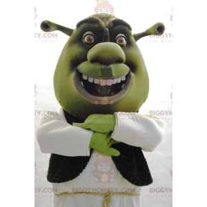 BIGGYMONKEY™ Mascottekostuum Beroemde Shrek Green stripfiguur -