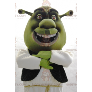 BIGGYMONKEY™ Maskotdräkt Berömd Shrek Green seriefigur -