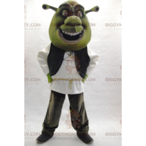 BIGGYMONKEY™ maskotkostume Berømt Shrek Green tegneseriefigur -